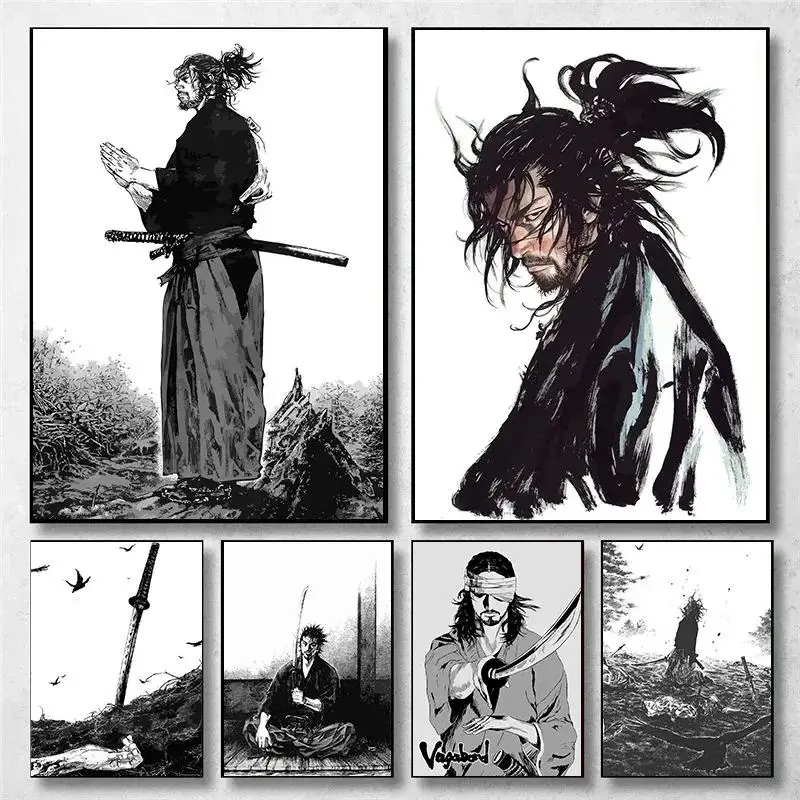 Vintage Fashion Wall Art - Poster Vintage Anime Giapponese su Tela: