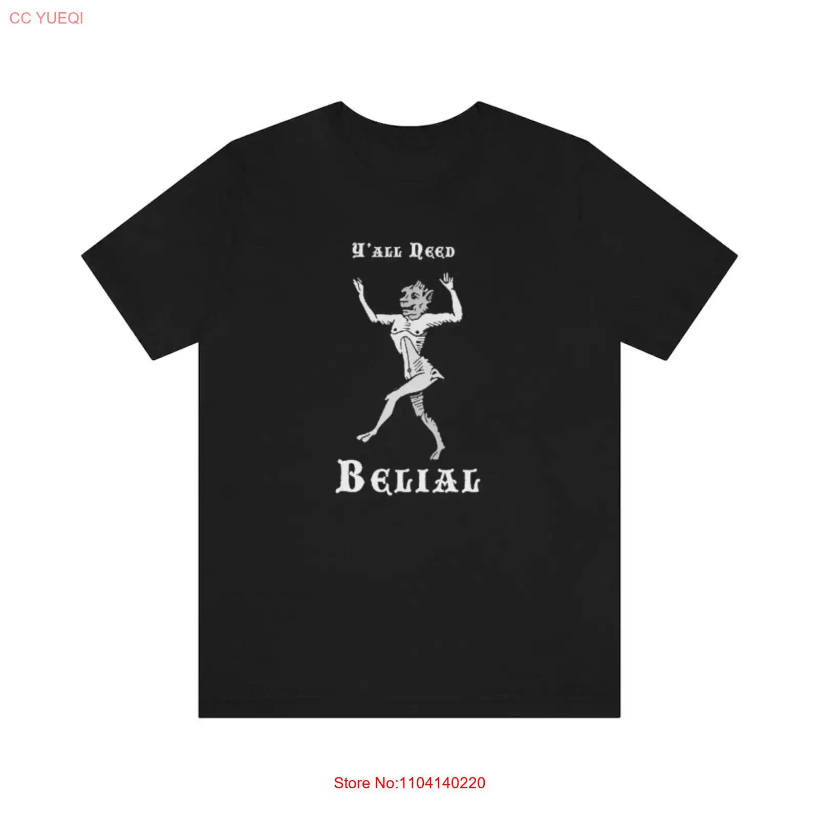 Vintage Fashion Knitwear - Yall Need Belial BW Jersey T