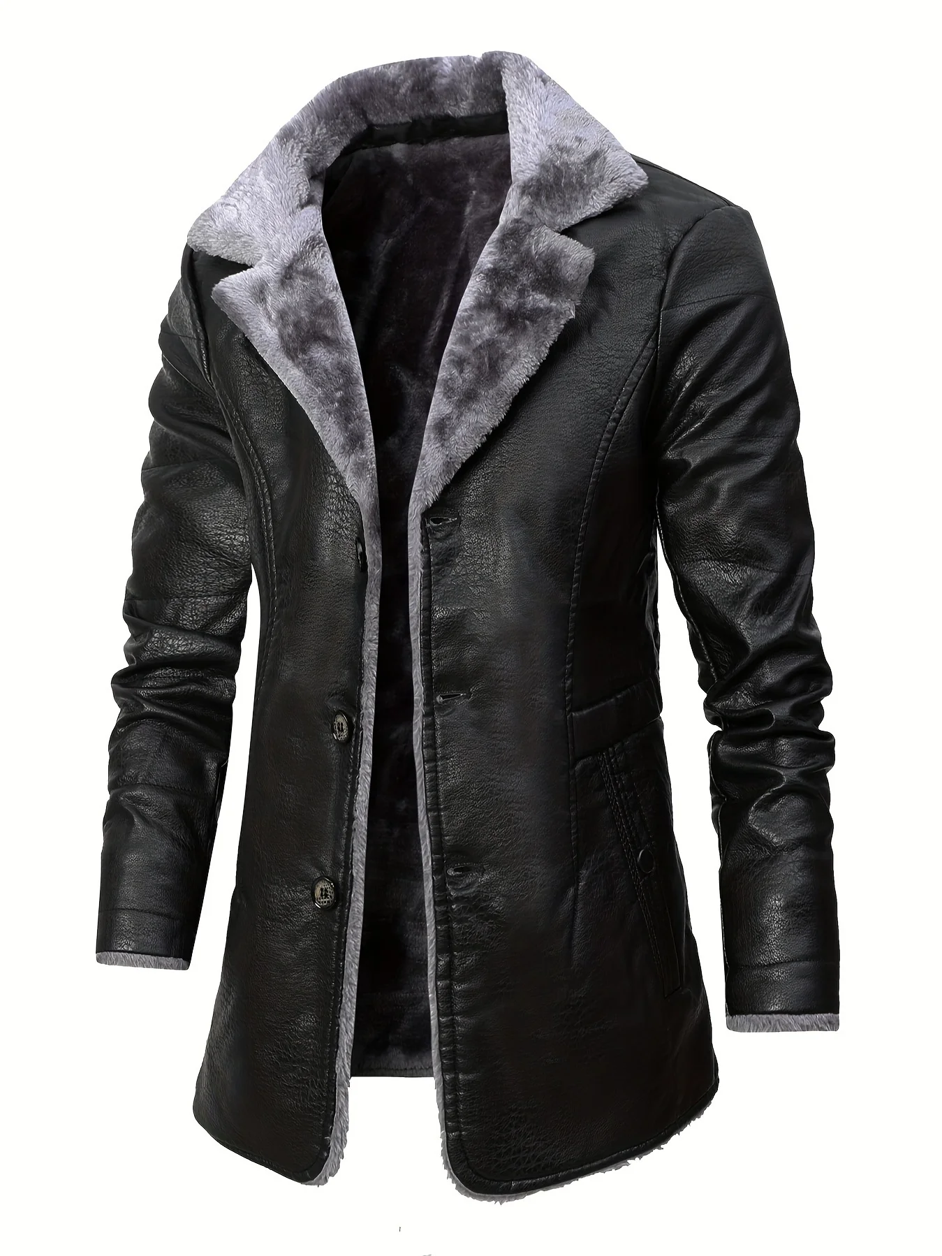 Velvet Blazer Vintage - Giacca da Uomo in Pelle PU