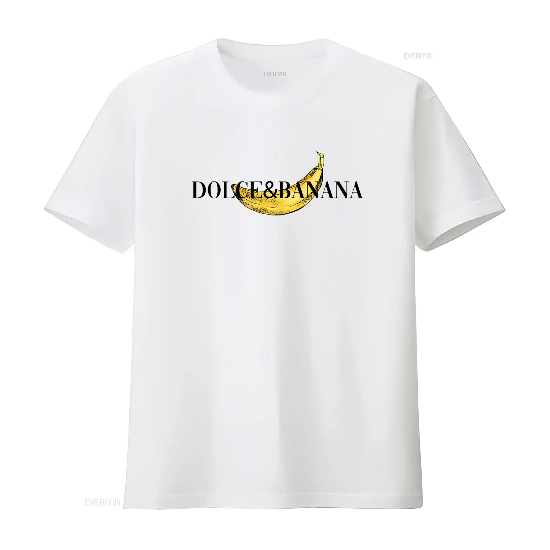 Vintage Fashion Knitwear - Maglietta bianca da uomo Dolce Banana