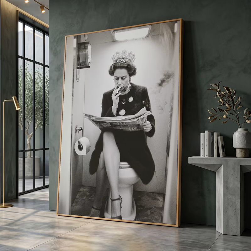 Vintage Fashion Newspaper - Dipinto su Tela Vintage di Donna