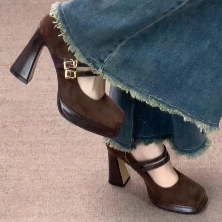 Vintage Fashion Women Dresses - Scarpe Mary Jane Vintage da Donna