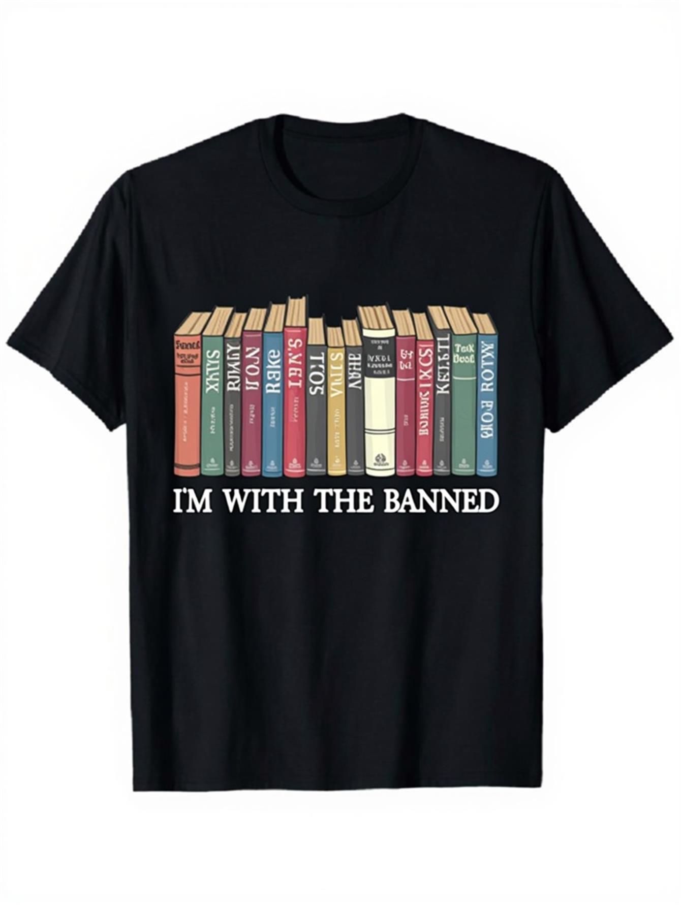 Vintage Fashion Library - T-shirt Vintage da Uomo Nera con