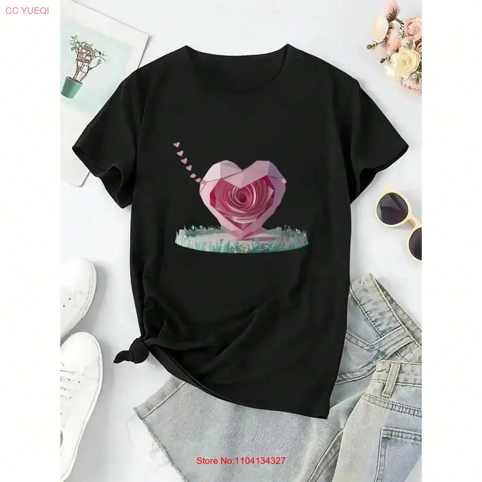 Vintage Fashion Patterns - T-shirt da donna alla moda con