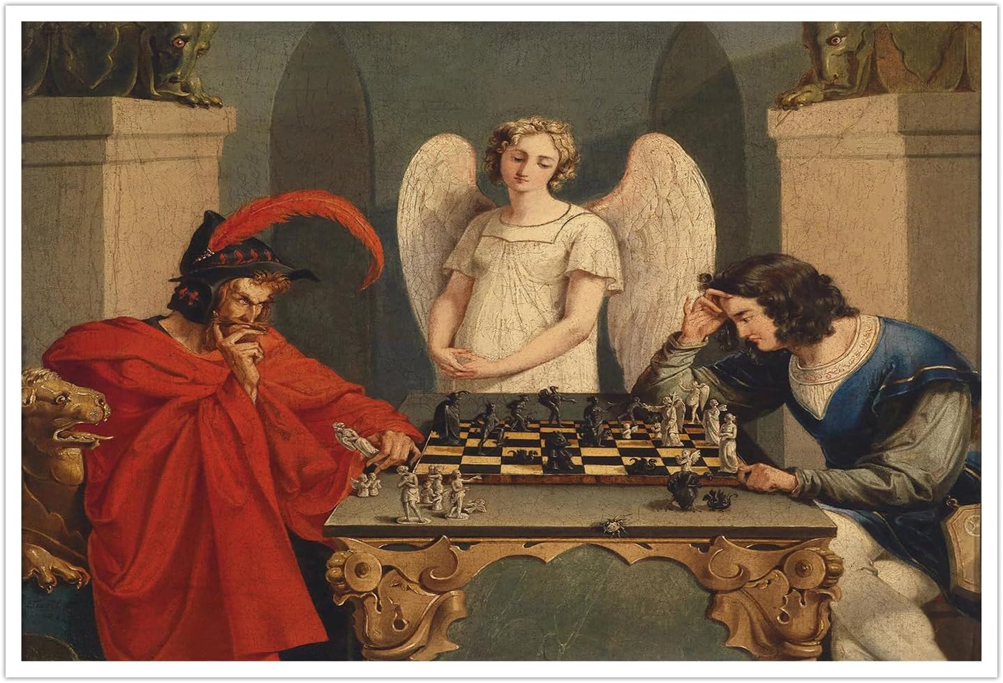 Vintage Fashion Wall Art - IUHYVMSM Vintage Faust And Mephistopheles che
