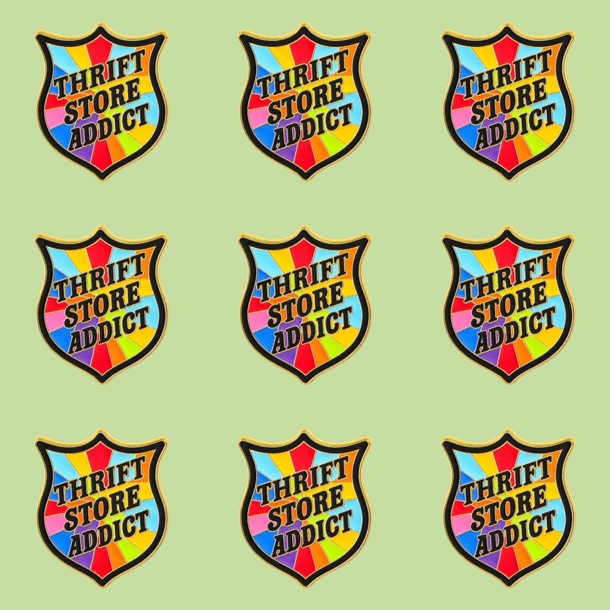 Thrift Vintage Fashion Usa - Set da 9 pezzi THRIFT STORE