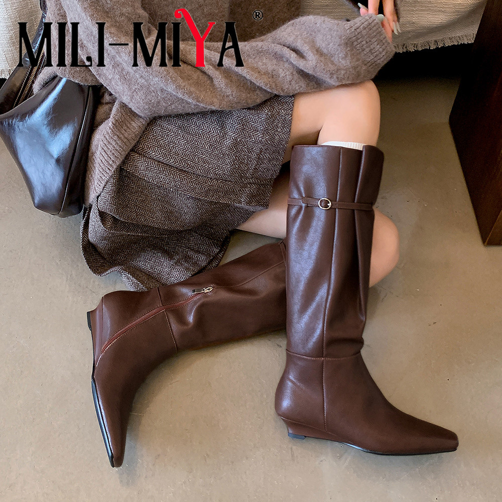 Vintage Fashion Women Dresses - MILI-MIYA nuovi stivali alti al ginocchio