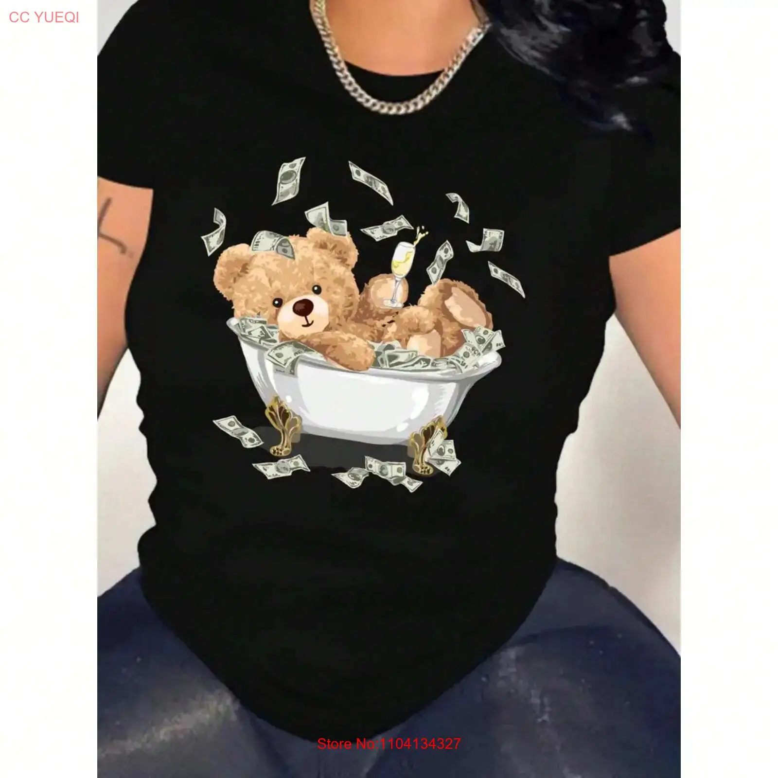 Vintage Fashion Patterns - T-shirt da donna in cotone con