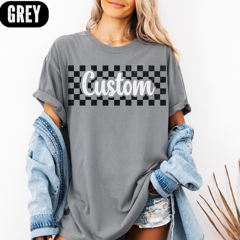 Vintage Fashion Patterns - T-Shirt Vintage Effetto Invecchiato con Motivo