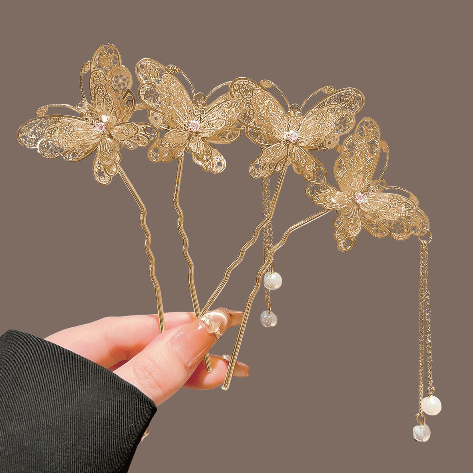 Vintage Fashion In Chinese - Fermaglio per capelli Neo cinese a