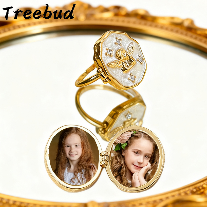 Vintage Fashion Photos - Treebud Anello personalizzato Album fotografico vintage