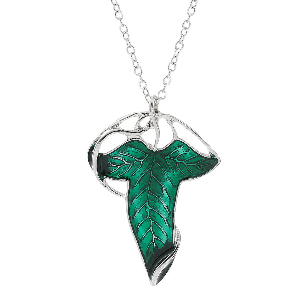 Vintage Fashion Tumblr - Collana con Ciondolo Foglia Verde Vintage,