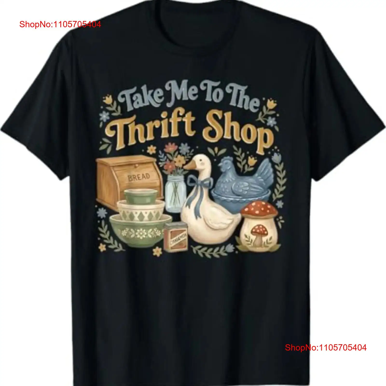 Thrift Vintage Fashion Usa - Maglietta 'Take Me to The Thrift