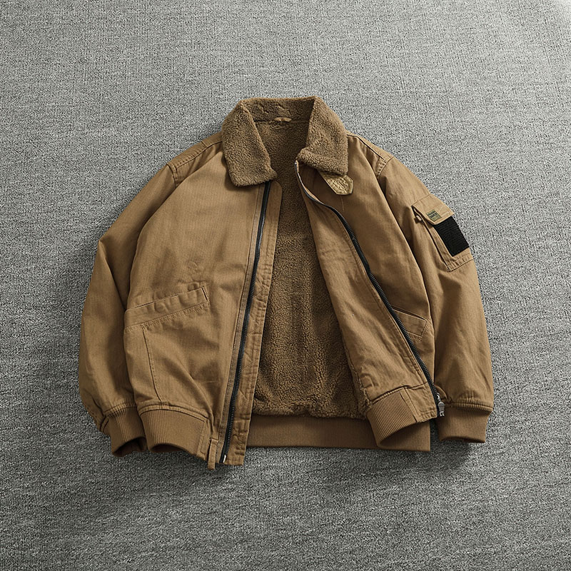 Velvet Blazer Vintage - Cappotto cargo in cotone imitazione velluto