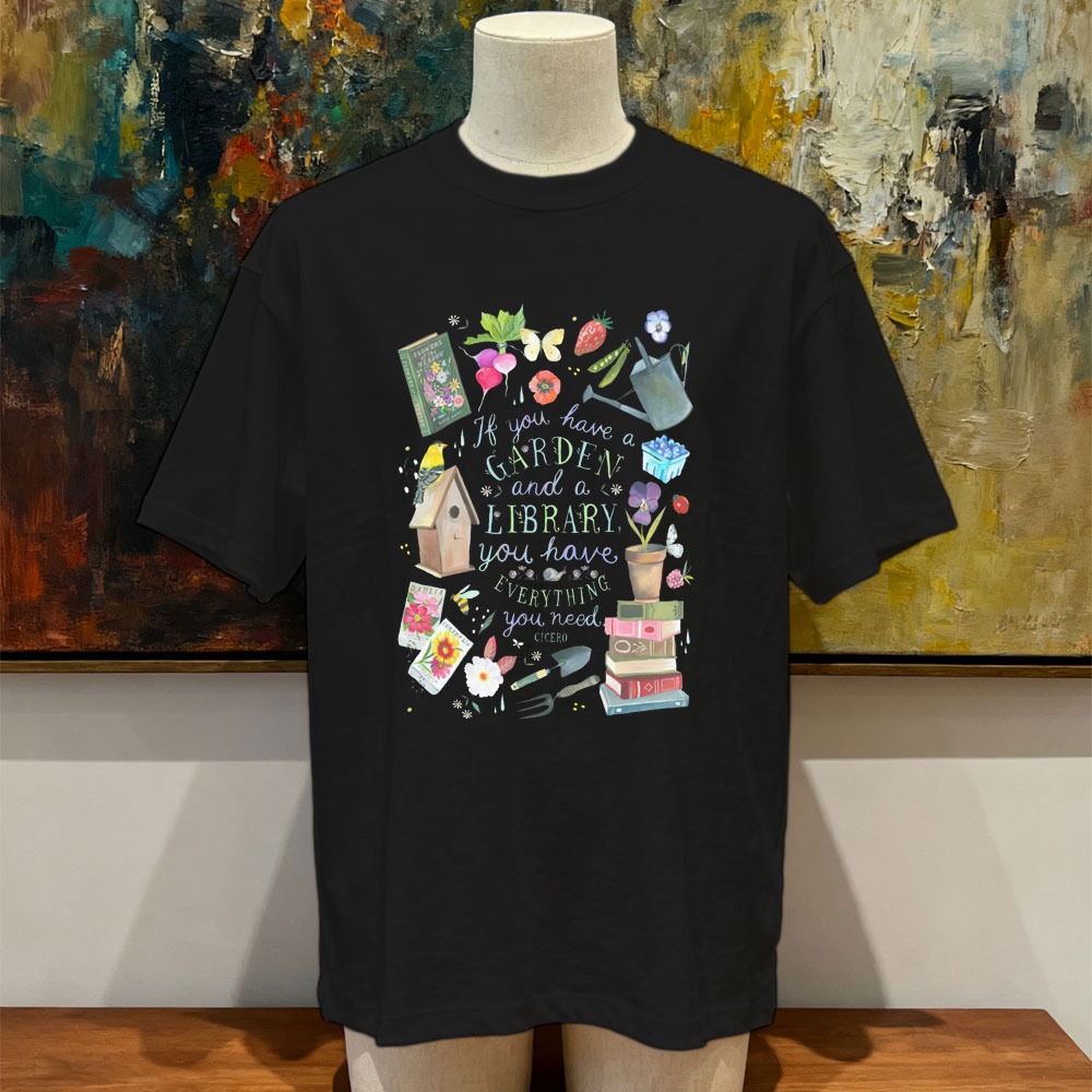 Vintage Fashion Library - T-shirt Triblend unisex Garden and A