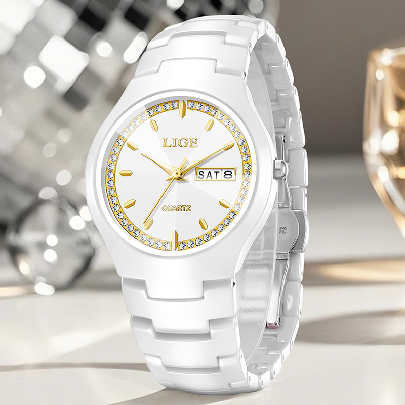 Orologio in ceramica LIGE, oro - Vintage Fashion Complete recensione e prezzo