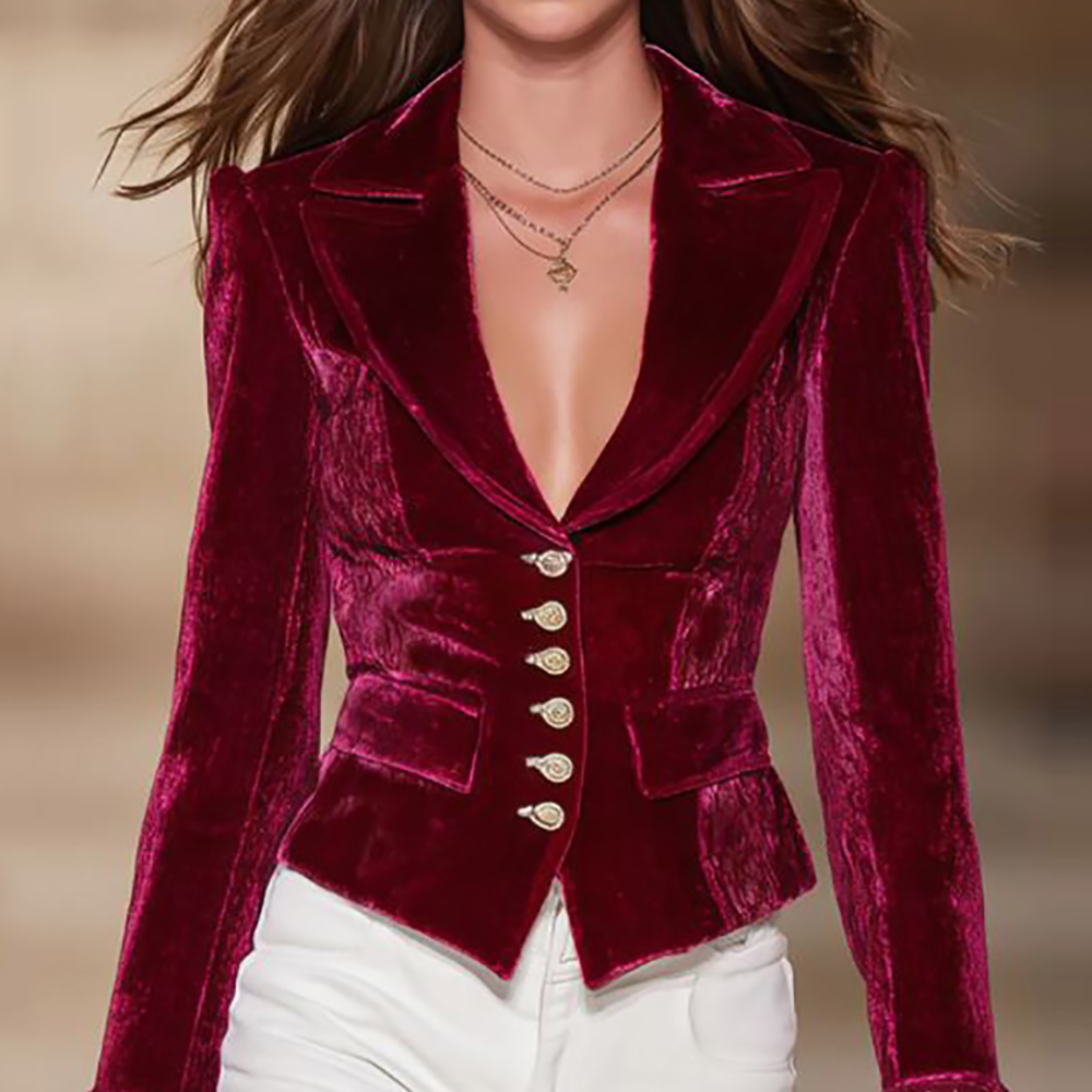 Blazer Elegante da Donna in Ve - Velvet Blazer Vintage recensione e prezzo