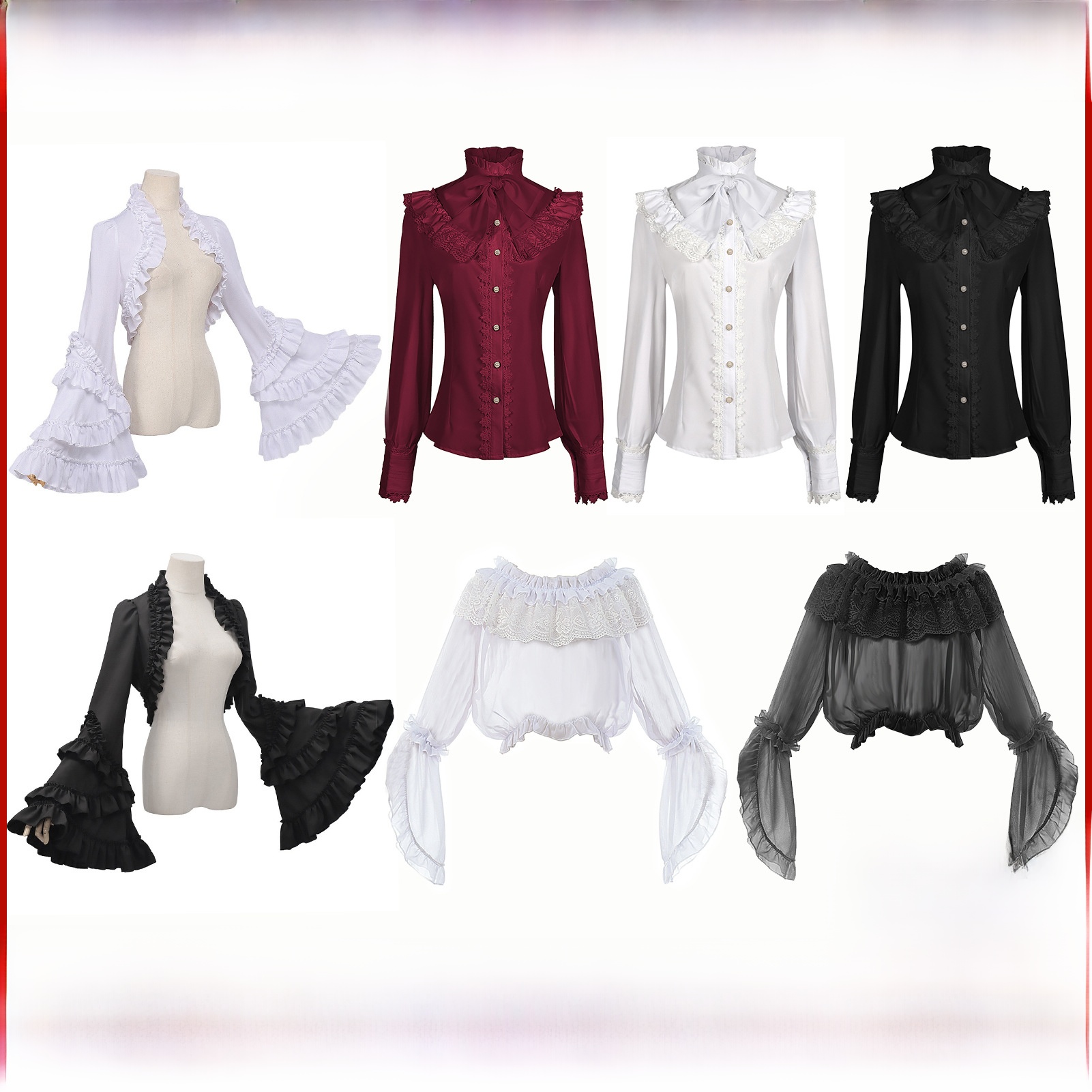 Camicia Gotica da Donna Stile  - Vintage Fashion In Chinese recensione e prezzo