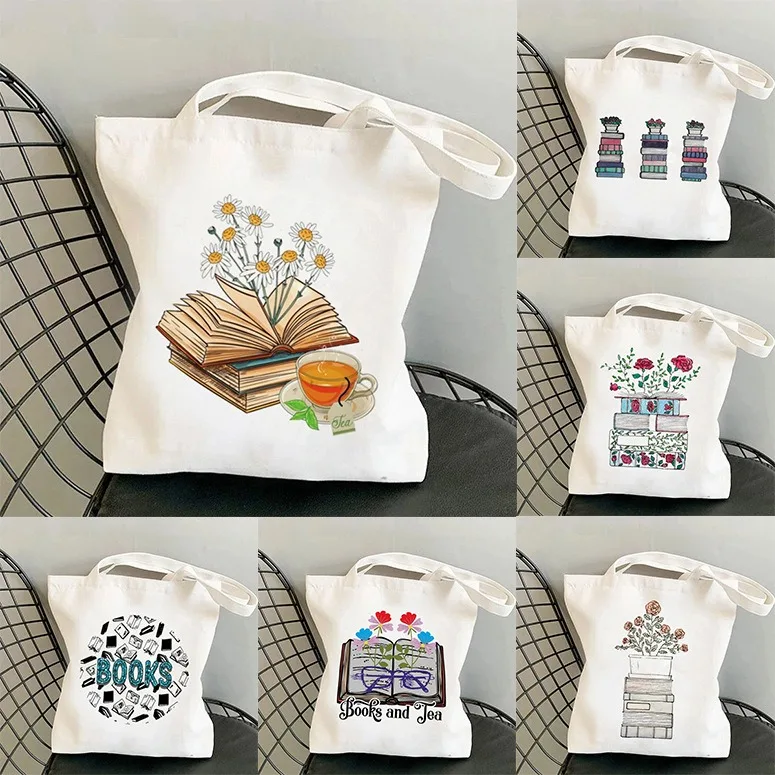 Borsa Tote in Tela con Motivo  - Vintage Fashion Books recensione e prezzo