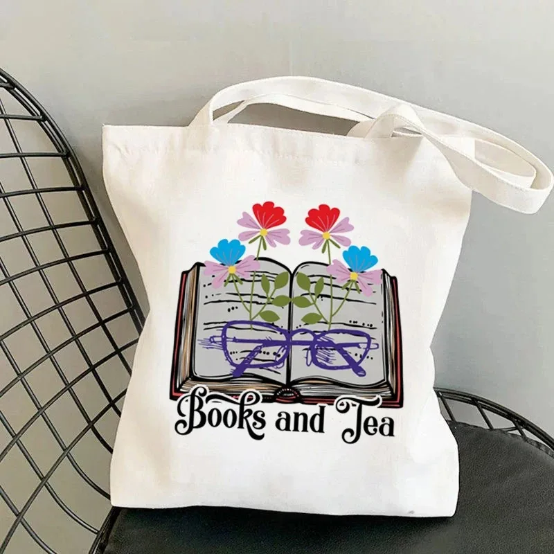Borsa Tote in Tela con Motivo  - Vintage Fashion Books recensione e prezzo
