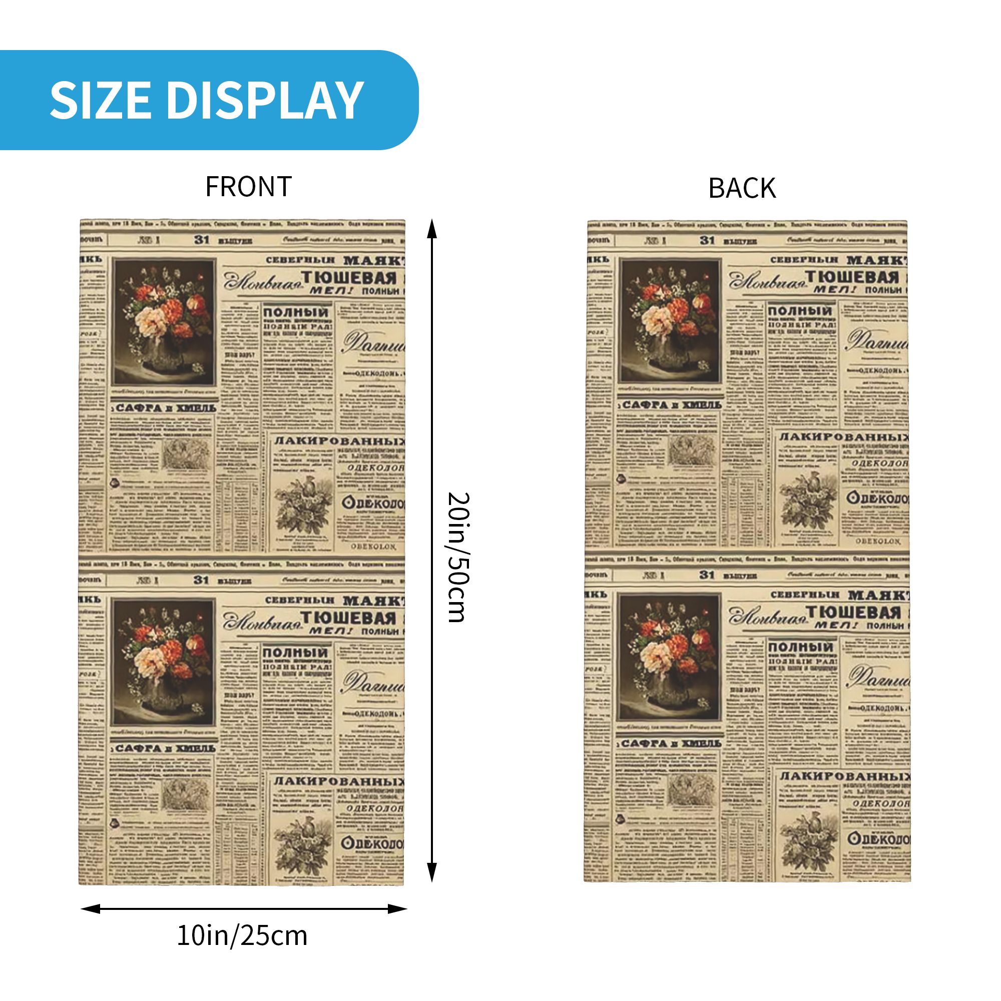 Bandana vintage con stampa di  - Vintage Fashion Newspaper recensione e prezzo