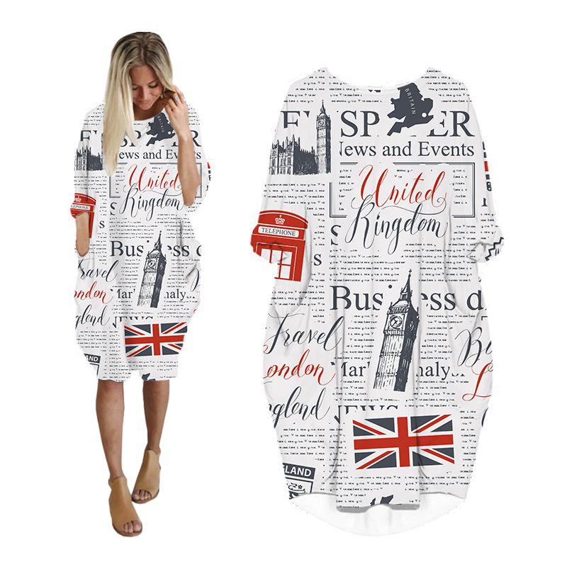 CLOOCL Abito da giornale Stamp - Vintage Fashion Newspaper recensione e prezzo