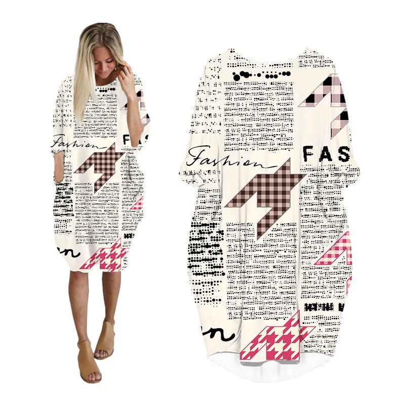 CLOOCL Abito da giornale Stamp - Vintage Fashion Newspaper recensione e prezzo