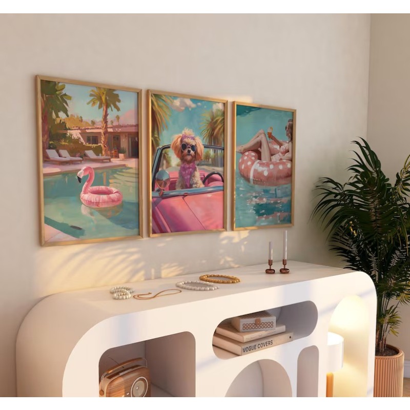 Poster Vintage Estivo per Fest - Vintage Fashion Wall Art recensione e prezzo