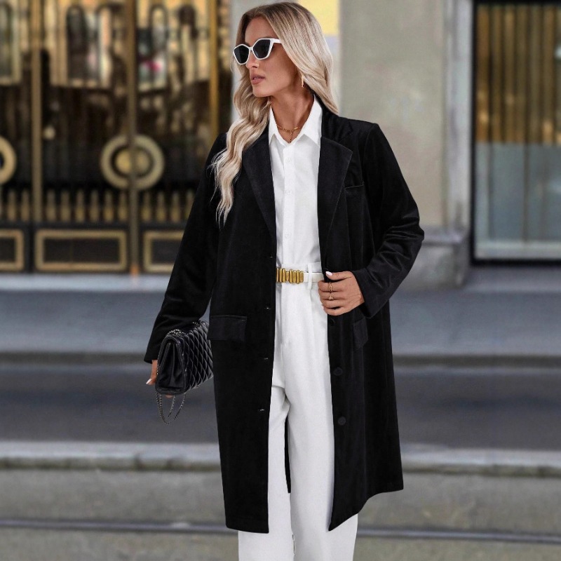Nuovo Cappotto Trench in Vellu - Velvet Blazer Vintage recensione e prezzo