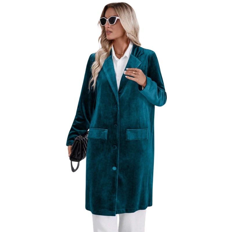 Nuovo Cappotto Trench in Vellu - Velvet Blazer Vintage recensione e prezzo