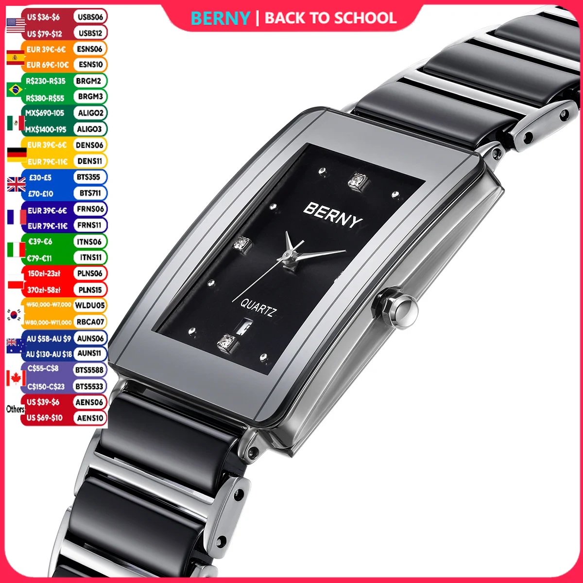 BERNY Ceramics Orologi da uomo - Vintage Fashion Complete recensione e prezzo