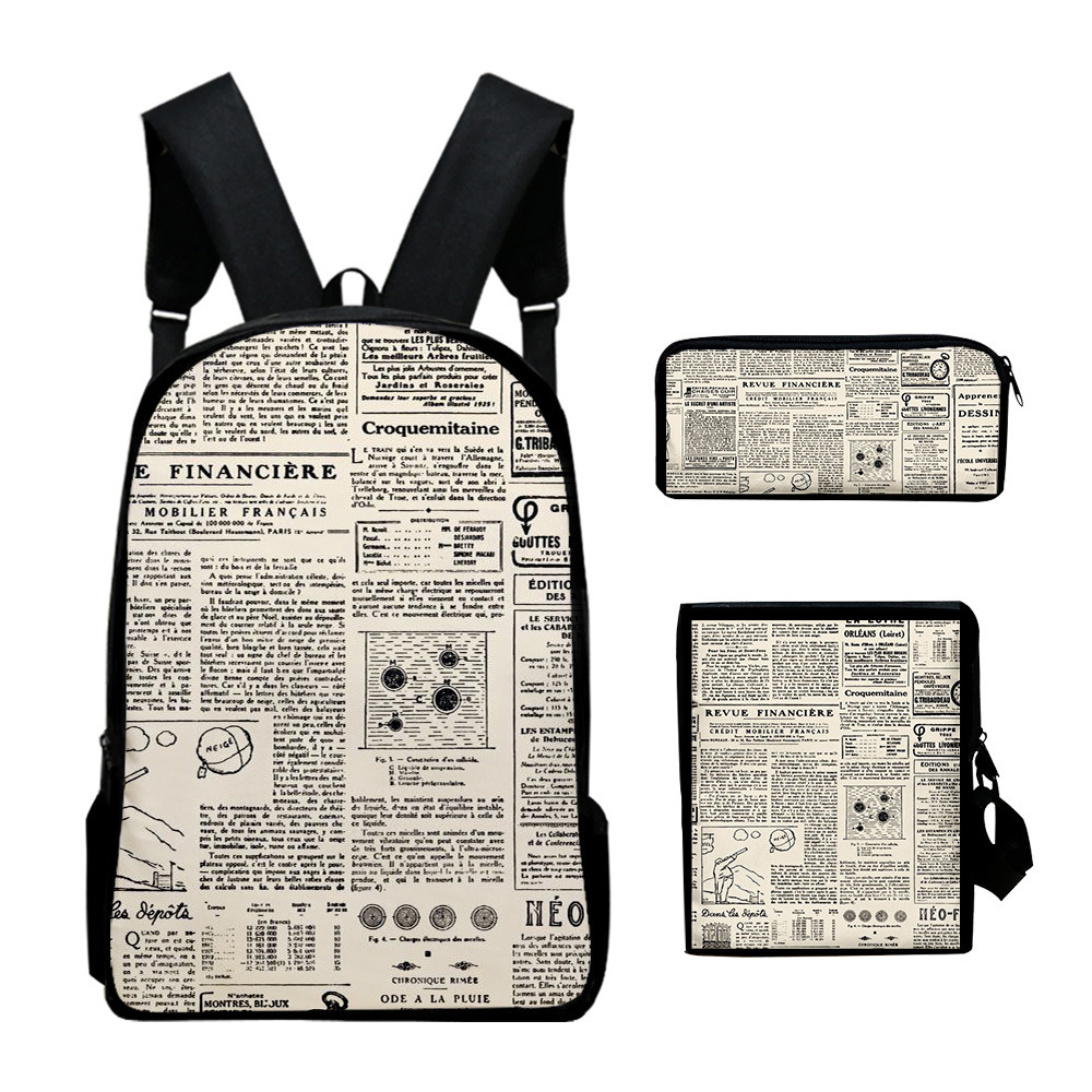 Classico Zaino Scolastico Vint - Vintage Fashion Newspaper recensione e prezzo
